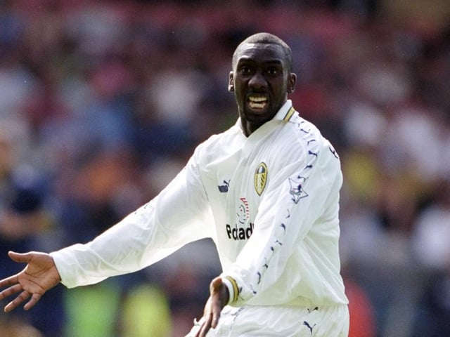 Jimmy Floyd-Hasselbaink in action during the Premiership clash against Wimbledon at Selhurst Park in August 1998. The game finished 1-1.