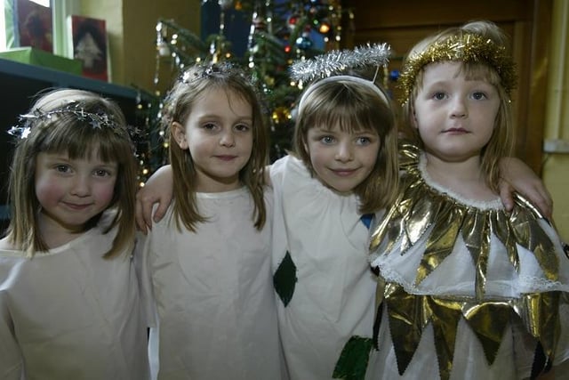 Children at Cragg Vale School, in their Christmas Nativity back in 2004.