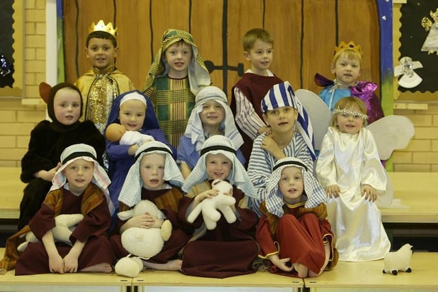 Children at Luddenden Dene School's nativity back in 2004.