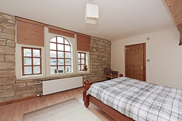 Feature windows with views from the apartment bedrooms.