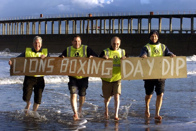 Whitby Lions get ready ahead of the Boxing Day Dip.