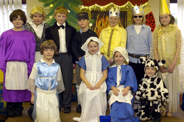 The cast of Lealholm Primary School’s Christmas play.
