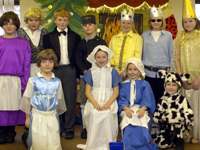 The cast of Lealholm Primary School’s Christmas play.