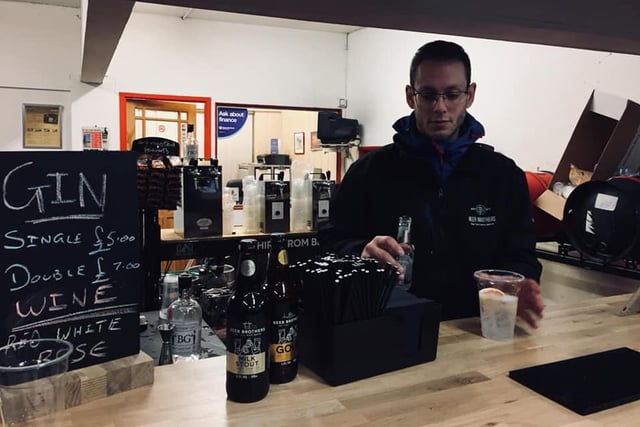The pop-up pub in Penwortham Garage saw Beer Brothers pouring pints of locally brewed ales, as well as wine and spirits. Pic: Beer Brothers Brewing Co.