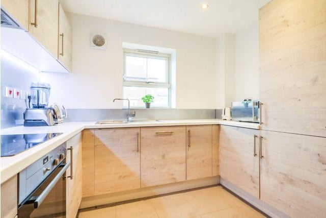 The kitchen/diner has modern, contemporary worktops with integrated washing machine, dishwasher and fridge freezer.