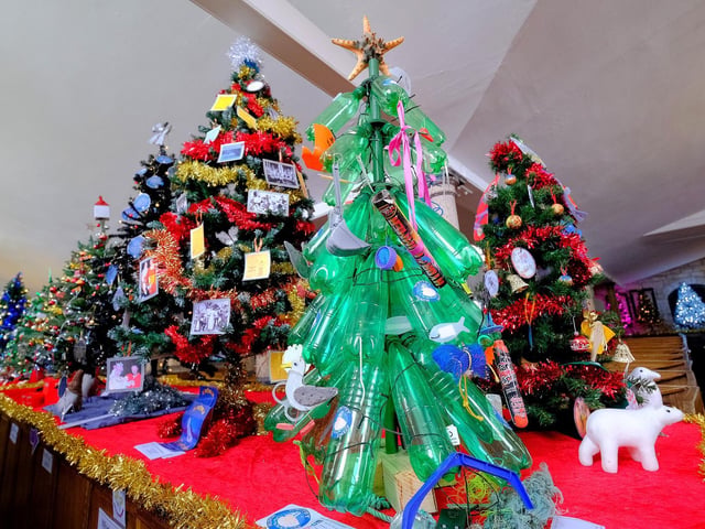 A lovely selection of decorated trees at St Mary's Church.
215101k
