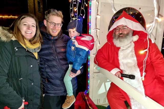 Big smiles all round as Ribble Valley families meet Father Christmas. Pictures by David Bleazard