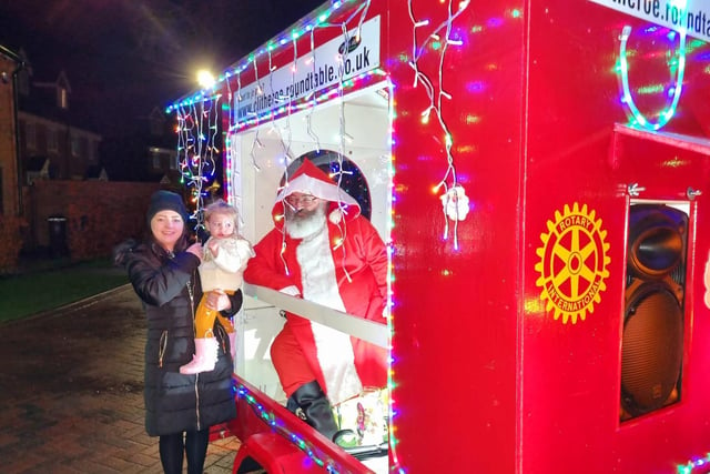 Big smiles all round as Ribble Valley families meet Father Christmas. Pictures by David Bleazard