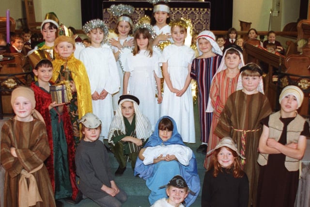 Children from St Pauls C.E School at there Nativity play