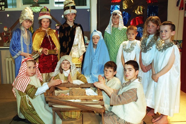 Junior pupils from Claremont Primary School, Blackpool, 1997