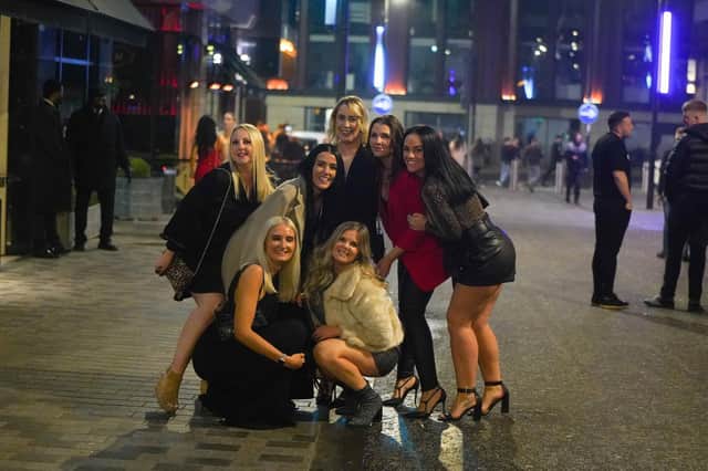 Leeds city centre revellers in the Christmas party spirit on Mad Friday. PICS: Giannis Alexopoulos