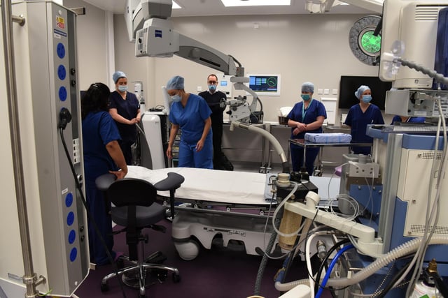 The new unit includes a dedicated outpatient and diagnostic space, as well as three additional theatres.