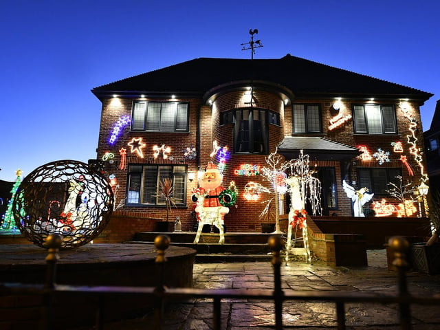 The big switch-on on Burniston Road.