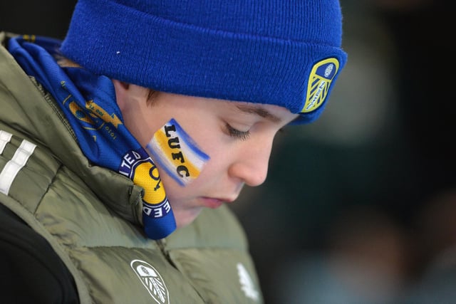 A young Leeds United fan.