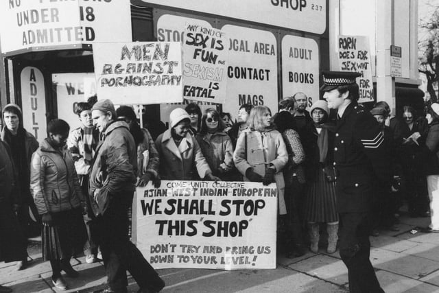 December 1980 and angry pickets were demonstrating against a new 'sex shop' in Chapeltown.