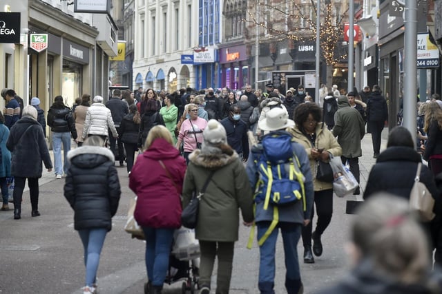 It's the last Saturday before Christmas and shoppers were making the most of what's on offer