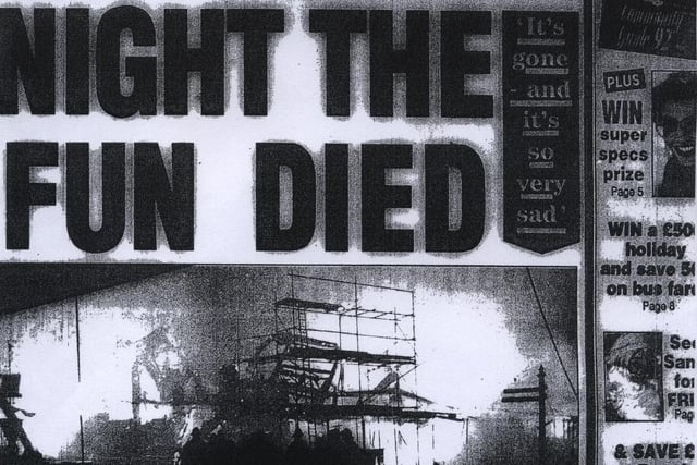 The Gazette's front page the next morning led with the headline: 'Night the fun died.'