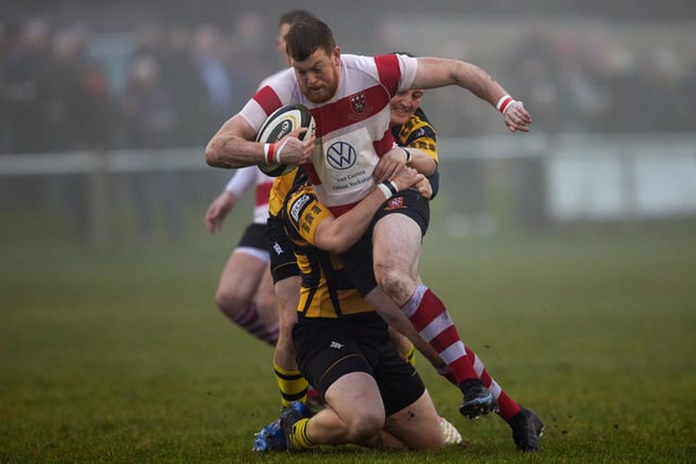 Cleckheaton's Tom Hainsworth takes some stopping.