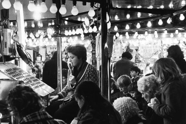 December 1974 and it was 'eyes down' for a full house at one of the bingo stalls at the Queens Hall.