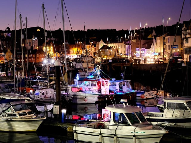 Boats in the harbour.