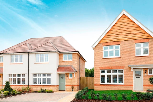 The homes are on the market for £349,950.