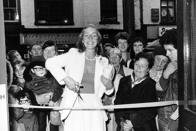 Fans flocked to meet Coronation Street actress Anne Kirkbride, whose 'street' marriage in Royal Wedding week had millions glued to TV sets, when she officially opened an amusement arcade on Kirkgate in August 1981.