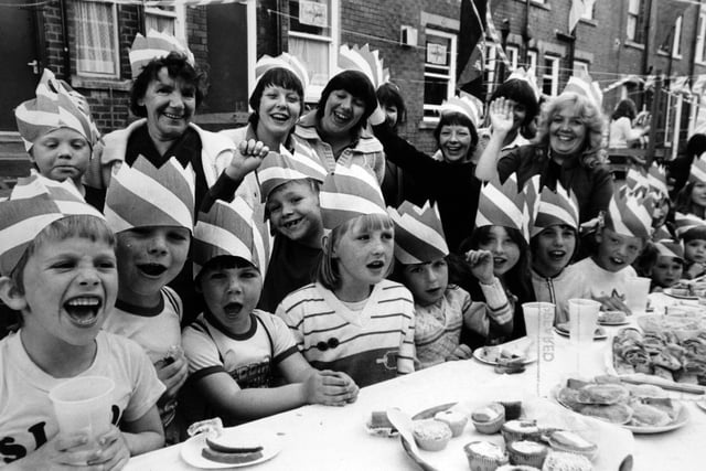The residents of Back Sandhurst Place in Harehills held a street party to celebrate the Royal wedding in July 1981.