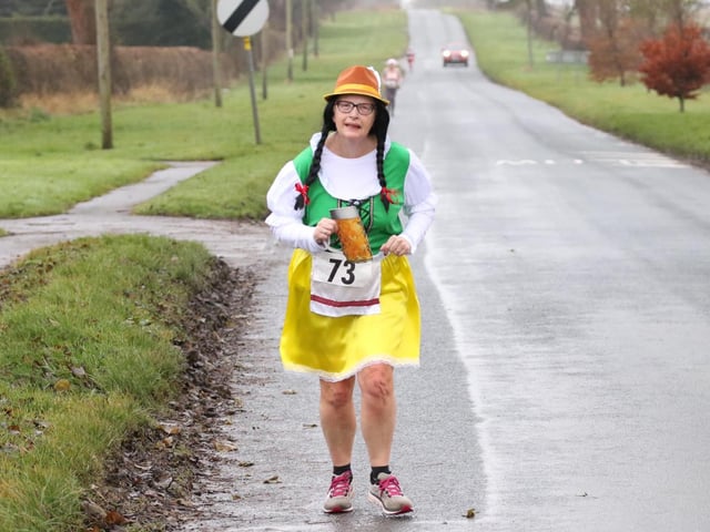 Tina Calthorpe in action at the Bridlington Road Runners Christmas Handicap race
Photo by TCF Photography