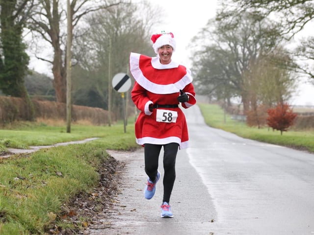 Lyn Gent is all smiles at the Bridlington Road Runners Christmas Handicap race

Photo by TCF Photography