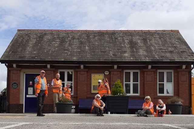 Volunteers at St Annes station