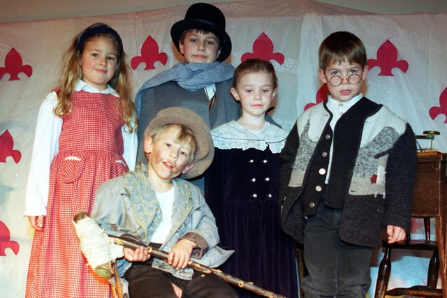 King Edward Infants Christmas play - Tom Thumb
Front - Liam Carr (Tom Thumb) Back - Ellie Rostron-Jones, Toby Weighman, Adrienne Hewitt and Harry Syms (Scrooge)