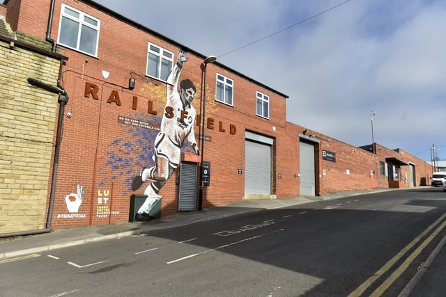 Unveiled by the Leeds United Supporters Trust. The mural is in Bramley and has been painted by Claire Bentley-Smith - known as artist Poshfruit.