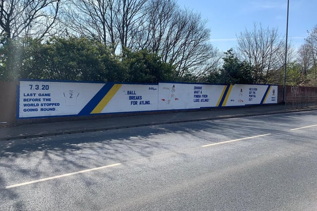 The Burley Banksy revealed a new mural last month celebrating Luke Ayling on Whitehall Road and the last Leeds game before lockdown began in March 2020.