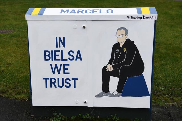 Andy McVeigh - aka the Burley Bansky - painted this tribute to Marcelo Bielsa near Elland Road.
