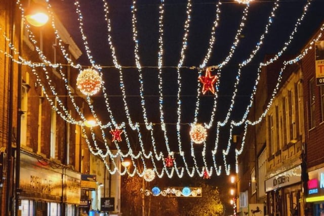 Sue Billcliffe took this photo of the Christmas lights in Wakefield.