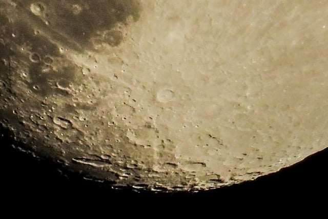 The Moon's craters captured by Sue Billcliffe.