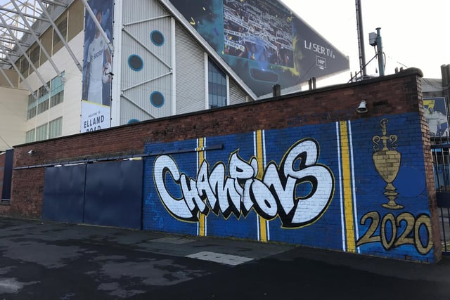 Leeds United midfielder Mateusz Klich worked with local artist Adam Duffield to bring this to life at Elland Road.