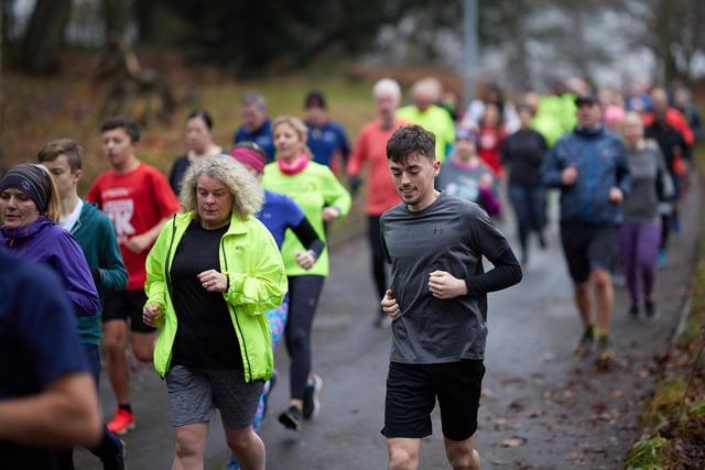 Runners set out on Saturday's parkrun.