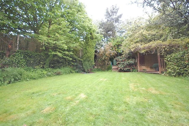 The enclosed garden is ideal for children to play in.