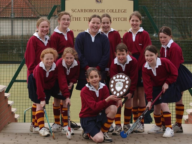 Do you recognise anyone from this schools hockey team photo?