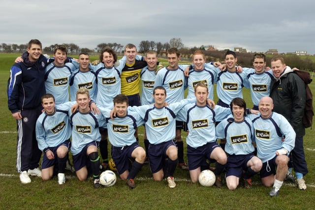 Do you recognise anyone from this football team photo?