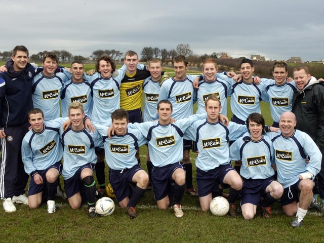 Do you recognise anyone from this football team photo?