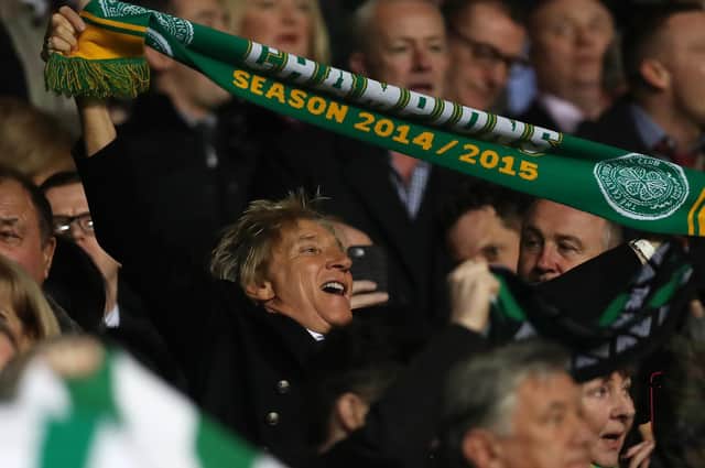 Rod Stewart is one of Celtic’s most famous supporters and also one of their reported wealthiest 