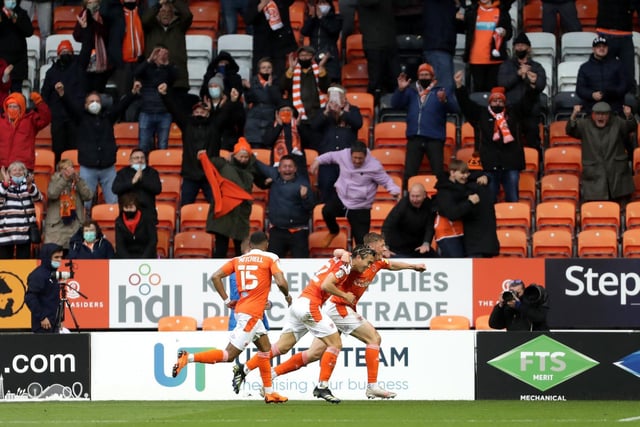 A limited number of Blackpool fans were able to return to Bloomfield Road to watch the thrilling second leg of the play-off semi-final against Oxford United.