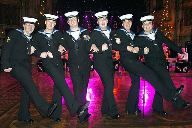 Blackpool Sailors Phil Nicholson, Gregg Cook,Mike Sharp, Chris Heywood, Nick Slater and Gaz Powell enjoy their night ashore, 2006