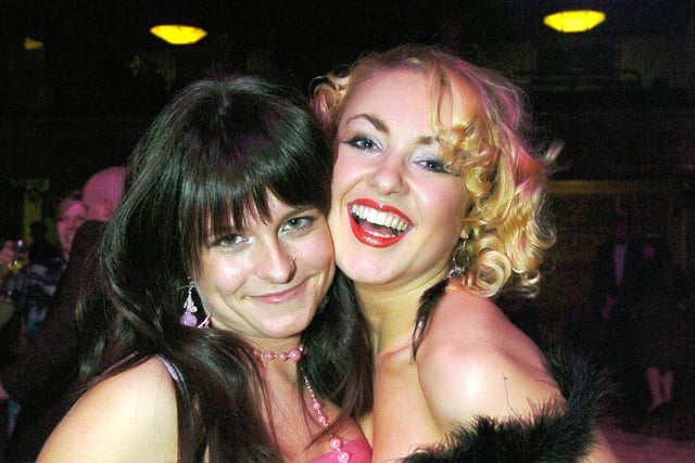 Christina Morrell (left) and Hayley Cutts, 2004