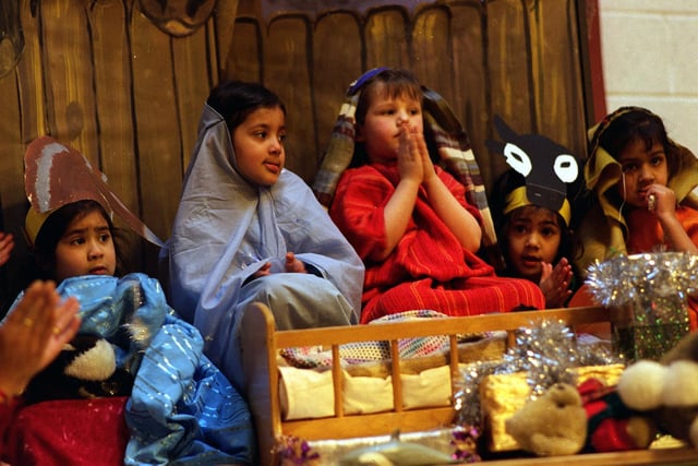 The nativity play at Brudenell Road Primary School in December 1997.