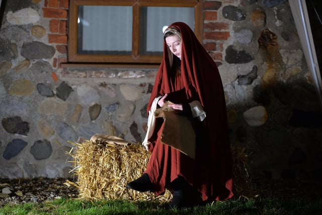 The community comes together to put on the Nativity at Christmas