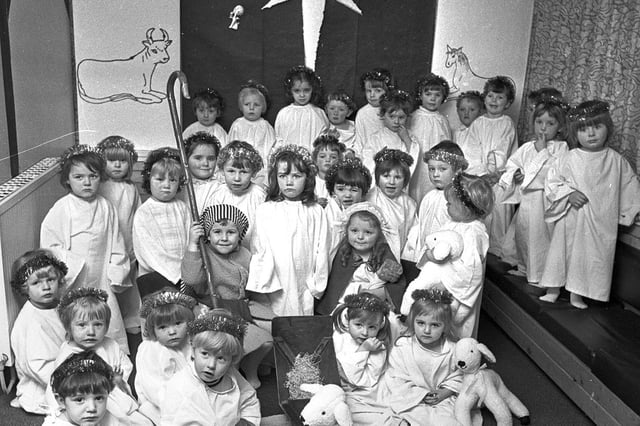 Christmas Nativity at St Williams School, Ince, in 1974