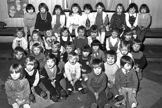 Christmas time at Orrell Pre-School Playgroup in 1974